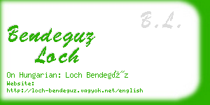 bendeguz loch business card
